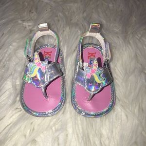 Unicorn sandals EUC